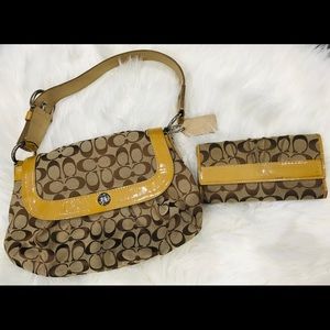 Coach Shoulder Bag and Wallet Set